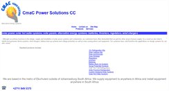 Desktop Screenshot of cmacpower.co.za